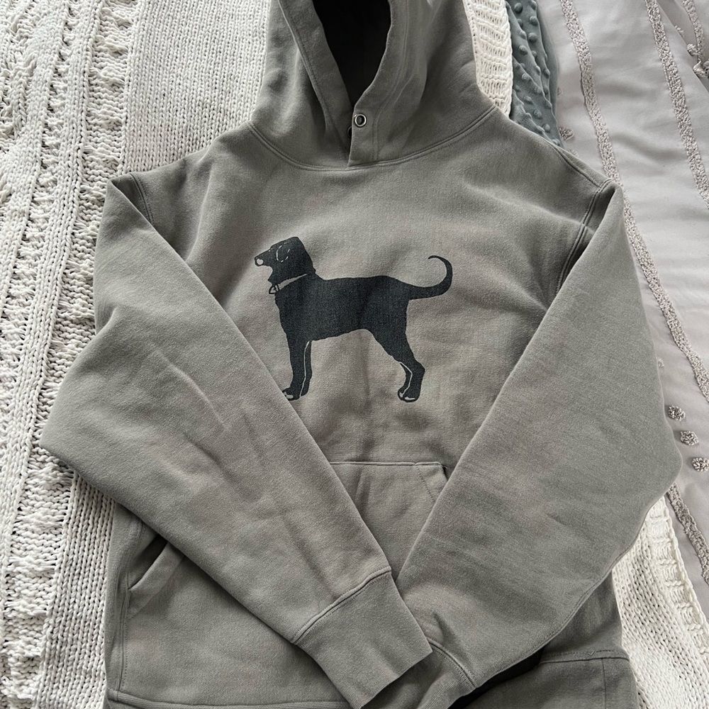 Black dog hoodie